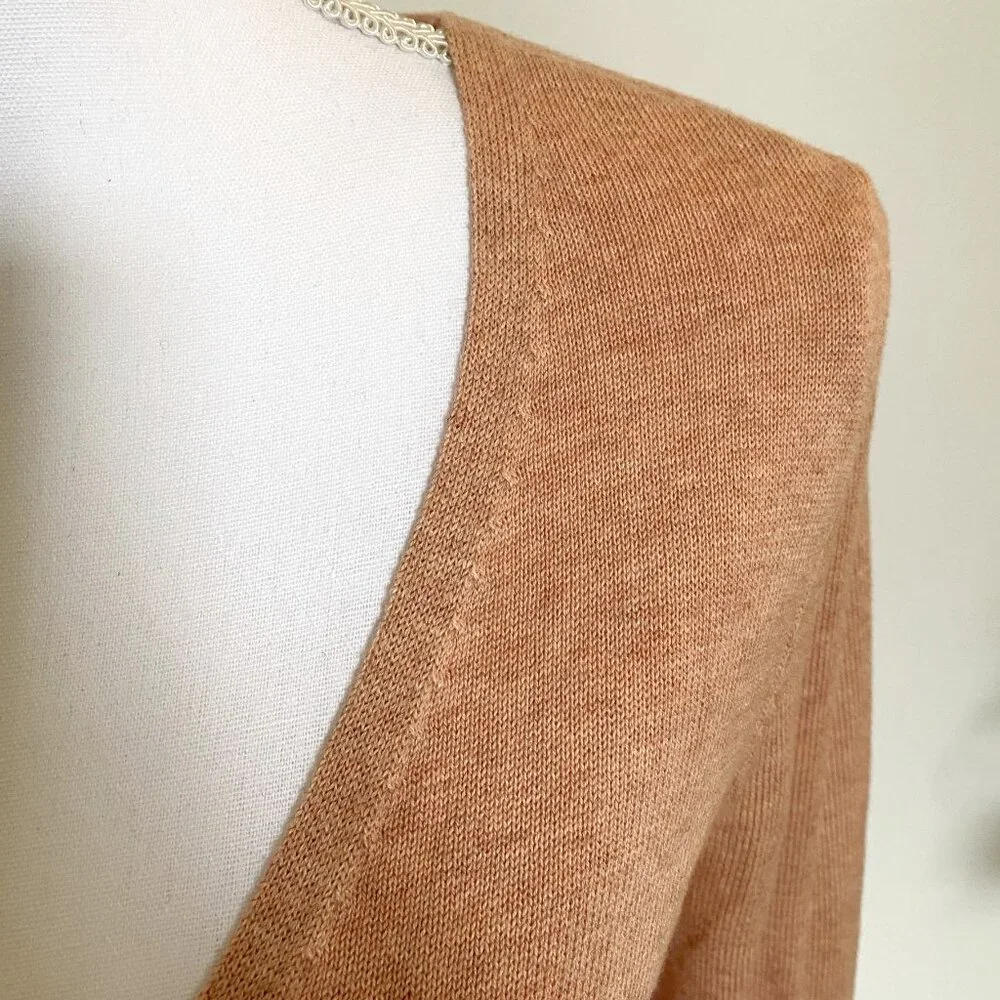 🩰 NWT Splendid Dana Wrap Sweater - Fitted Elegant Cotton Silk Blend 🩰 - Picture 7 of 13
